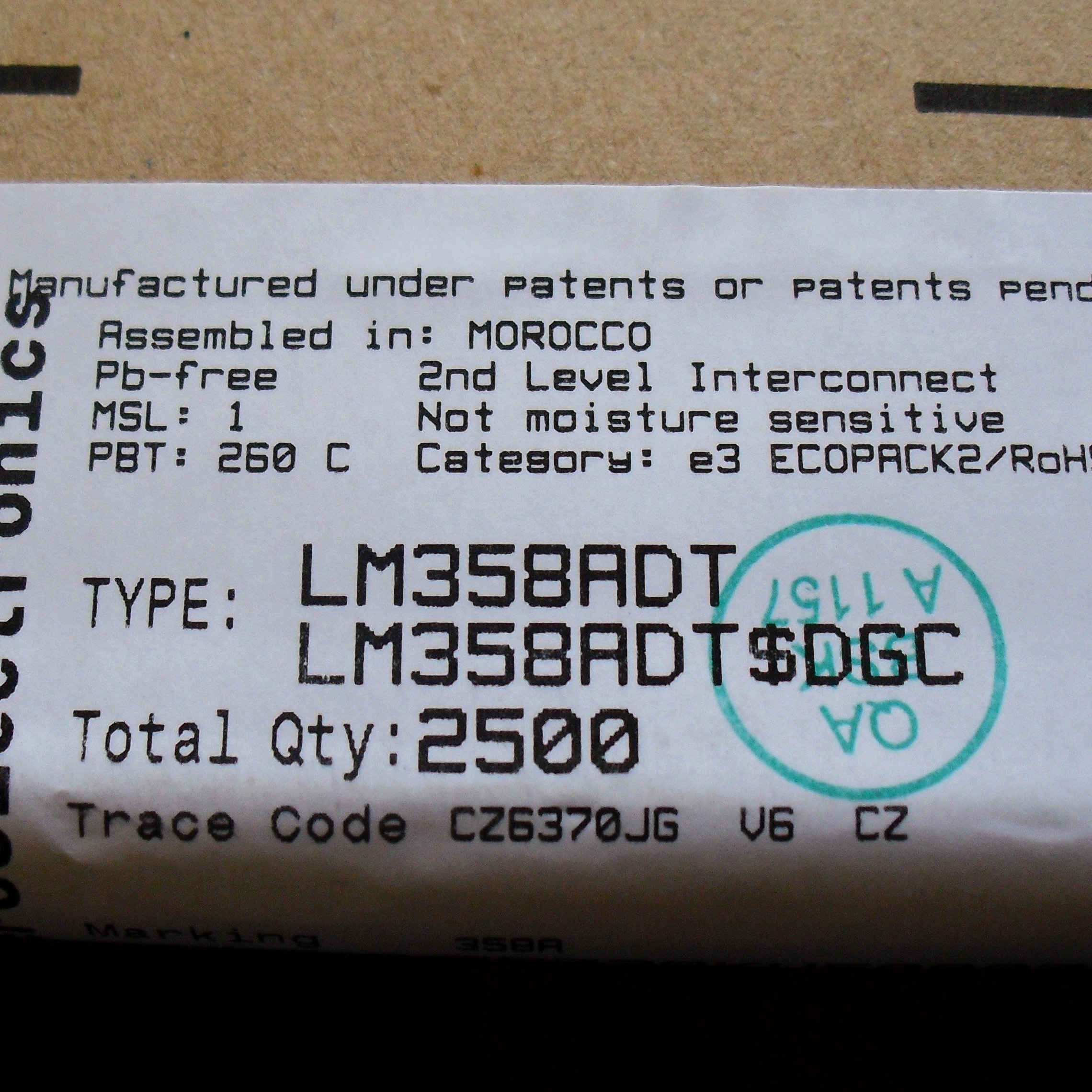 LM358ADT|STⷨ뵼|IC OPAMP GP 1.1MHZ 8SO